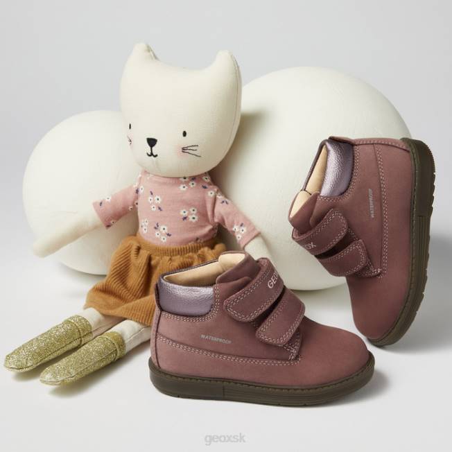 8ZHJ1422 tmavo ružová Geox hynde baby