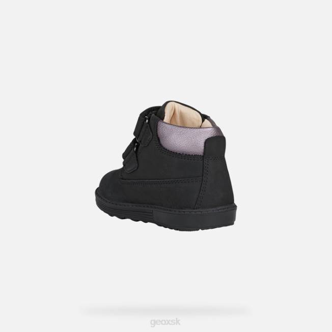 8ZHJ1423 čierna/dk ružová Geox hynde baby