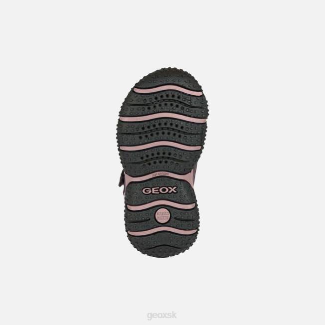 8ZHJ1482 slivka/tmavo ružová Geox baltic abx batoľa