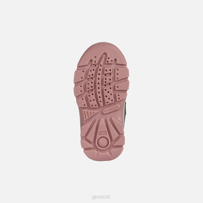 8ZHJ1490 tmavo šedá/ružová Geox flanfil abx batoľa