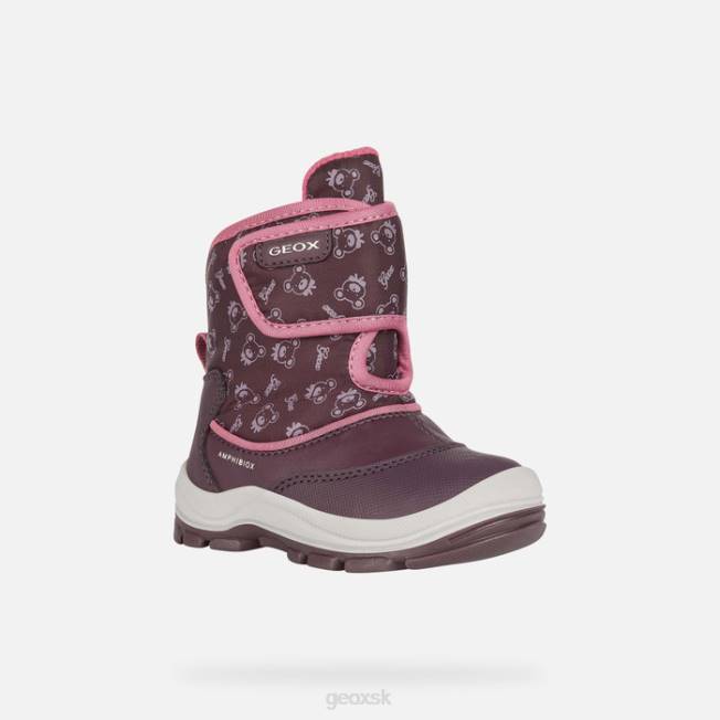 8ZHJ1512 slivka/tmavá fuchsia Geox flanfil abx batoľa