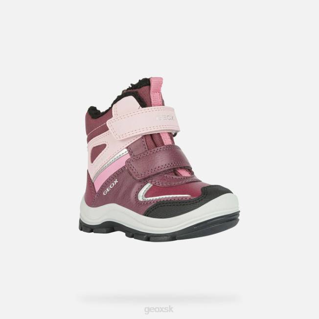 8ZHJ1562 bordová/ružová Geox flanfil abx batoľa