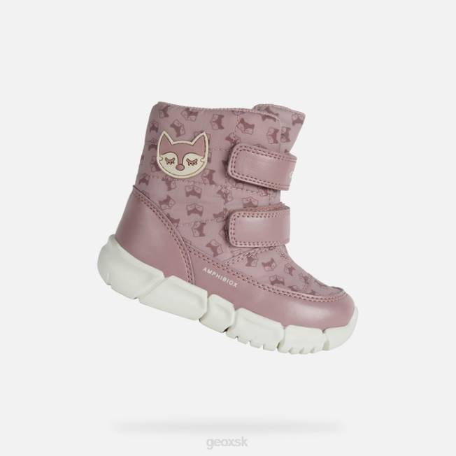 8ZHJ1573 tmavá ruža Geox flexyper abx baby