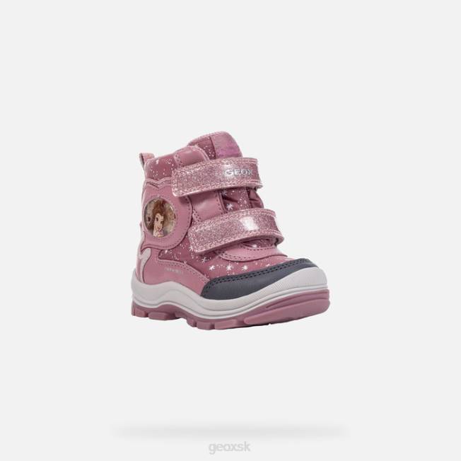 8ZHJ1601 tmavo ružová Geox flanfil abx batoľa