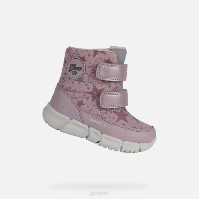 8ZHJ1654 dk ruzova/siva Geox flexyper abx batoľa