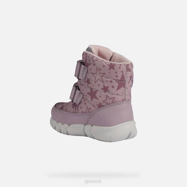 8ZHJ1654 dk ruzova/siva Geox flexyper abx batoľa