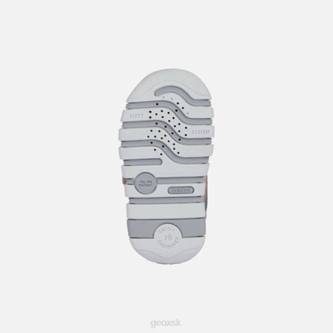 8ZHJ1432 svetloružová/biela Geox iupidoo dievčatko