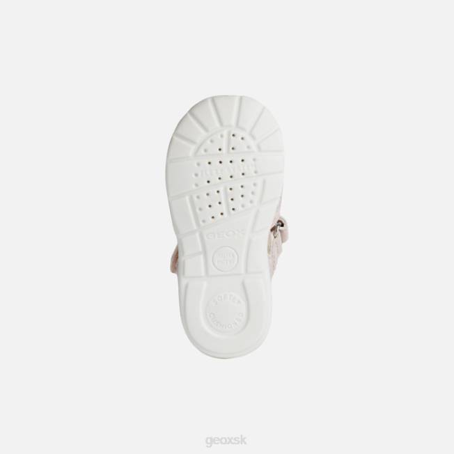 8ZHJ1518 svetloružová/strieborná Geox elthanské dievčatko