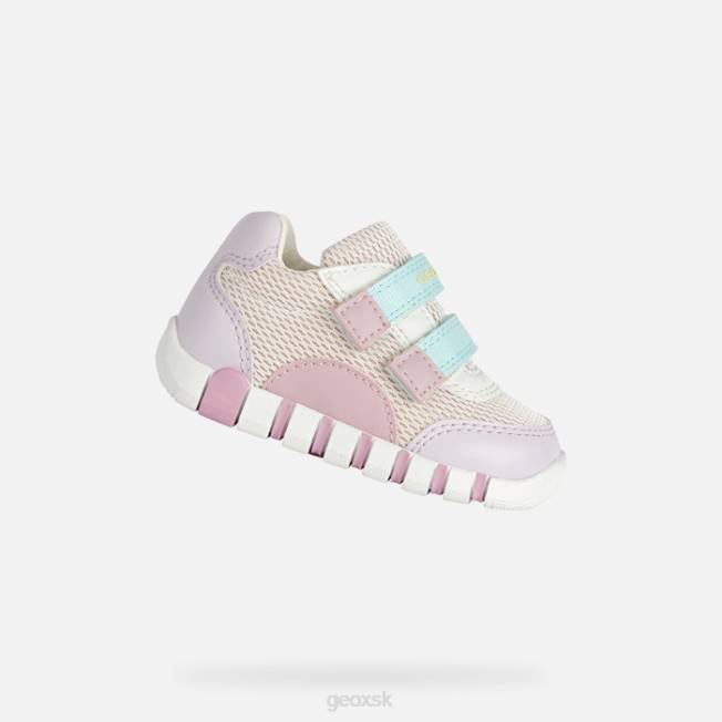 8ZHJ1547 ružová/lila Geox iupidoo dievčatko