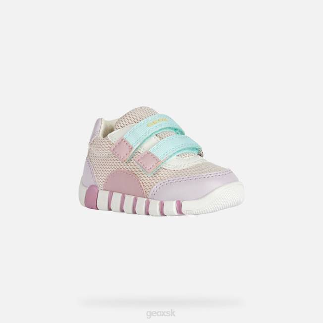 8ZHJ1547 ružová/lila Geox iupidoo dievčatko