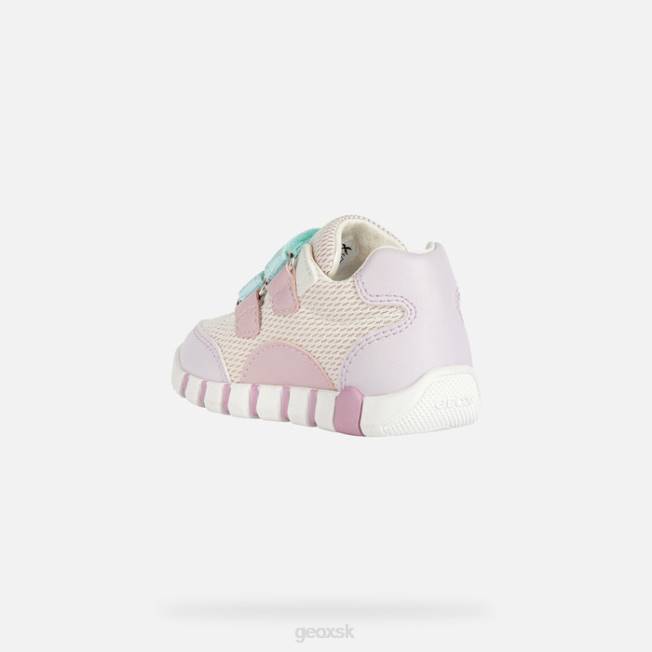 8ZHJ1547 ružová/lila Geox iupidoo dievčatko