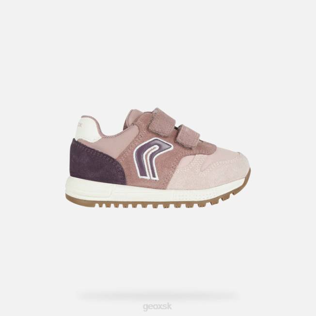 8ZHJ1540 ruža/fialová Geox batoľa alben