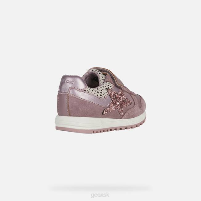 8ZHJ1636 ružový dym Geox batoľa alben