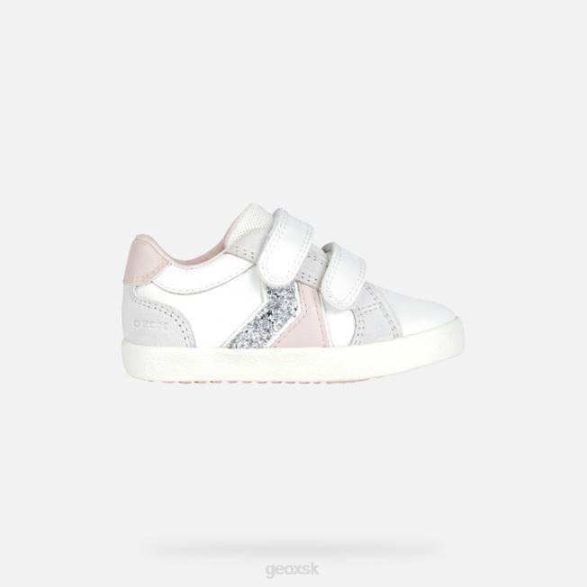 8ZHJ2015 biela/svetloružová Geox kilwi batoľa