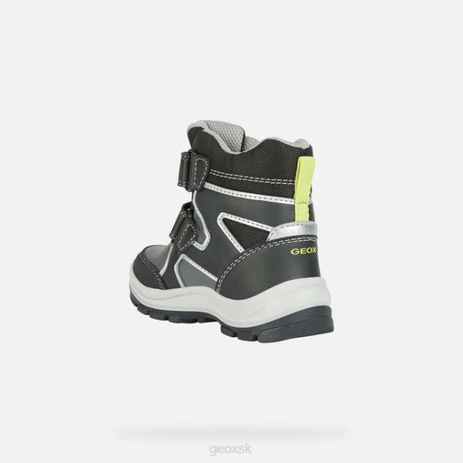 8ZHJ1439 čierna/sivá Geox flanfil abx batoľa