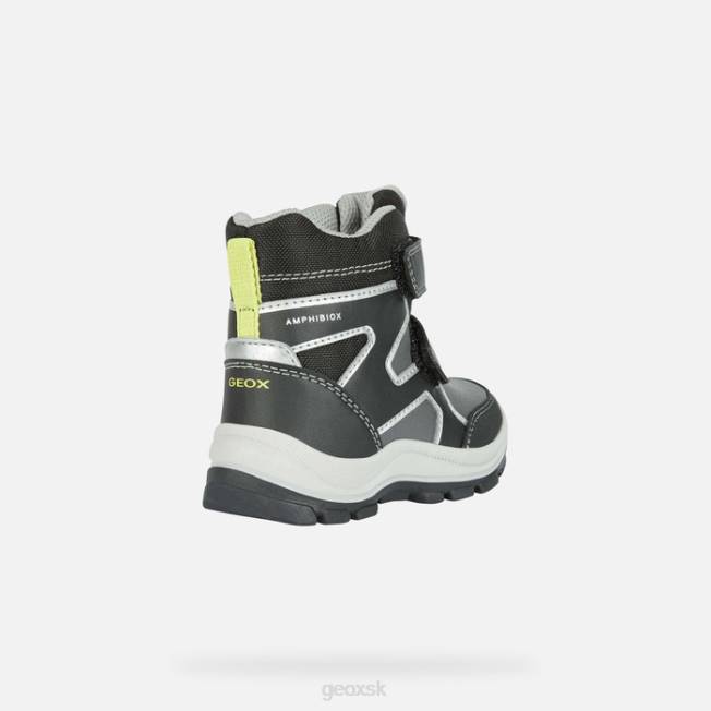 8ZHJ1439 čierna/sivá Geox flanfil abx batoľa