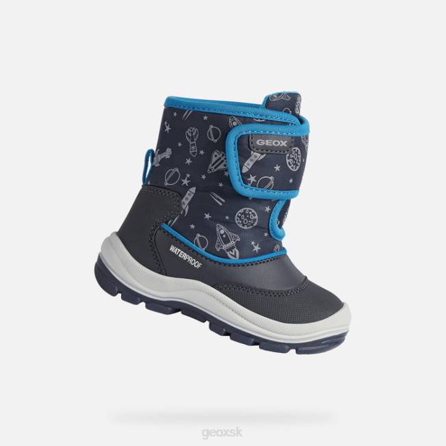 8ZHJ1655 námornícky/kráľovský Geox flanfil batoľa