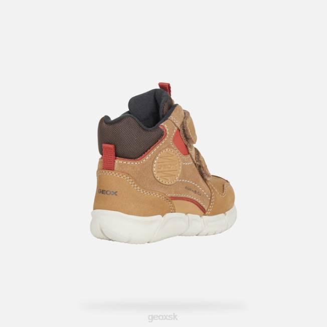 8ZHJ2027 whisky/hnedá Geox flexyper abx baby