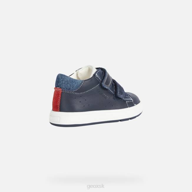 8ZHJ1427 námornícka/biela Geox biglia baby