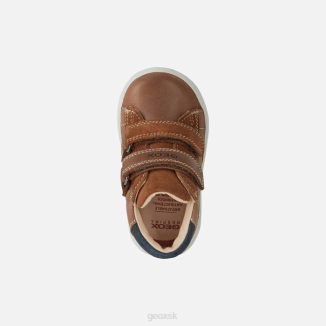 8ZHJ1449 brandy/navy Geox biglia baby