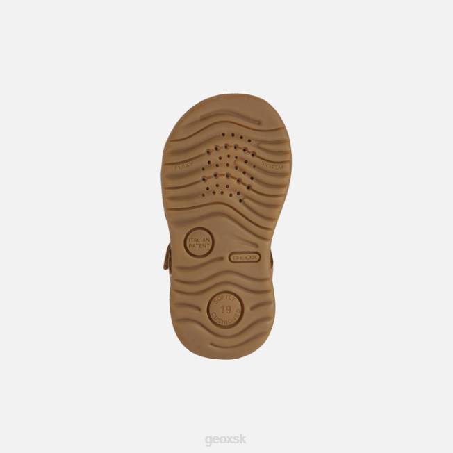 8ZHJ2022 karamel Geox sandále macchia baby