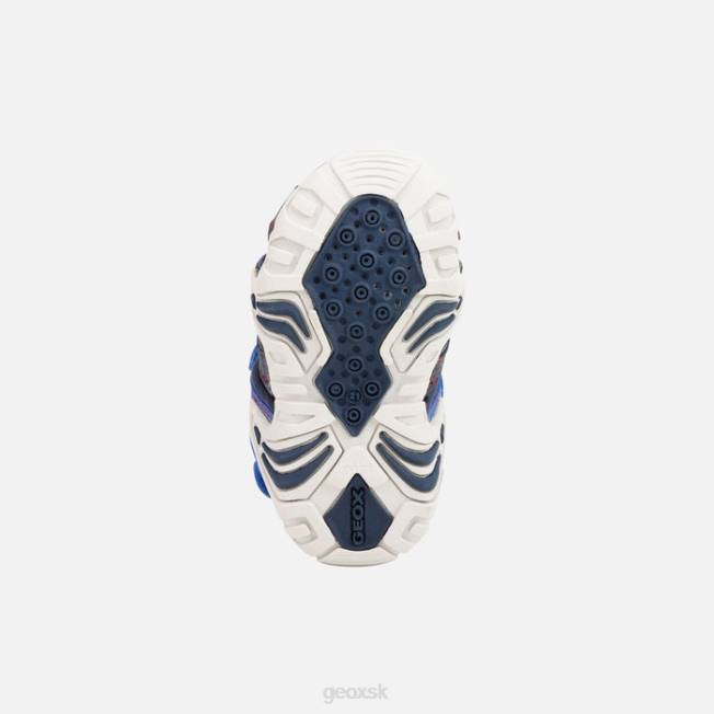 8ZHJ1446 kráľovská/červená Geox kraze batoľa