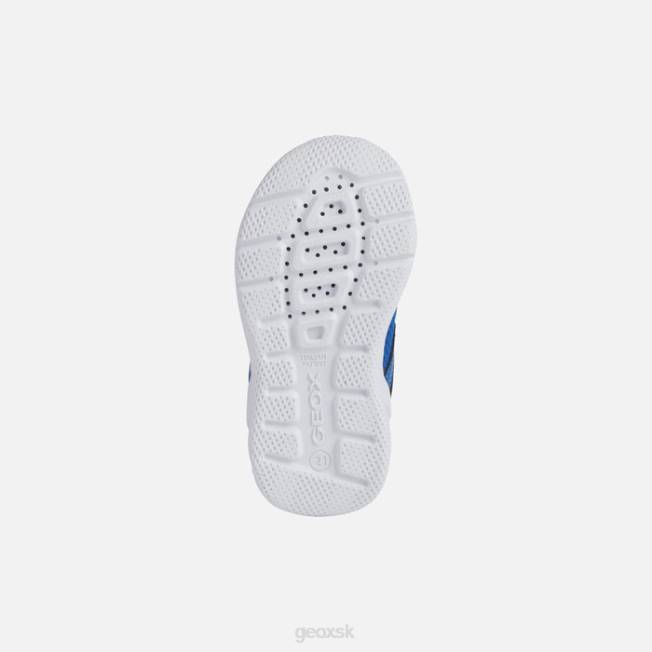 8ZHJ1526 kráľovská/červená Geox šprintérske dieťa