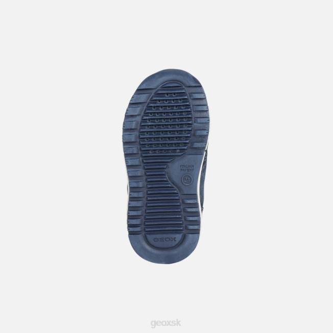 8ZHJ1635 námornícka/fluo žltá Geox batoľa alben