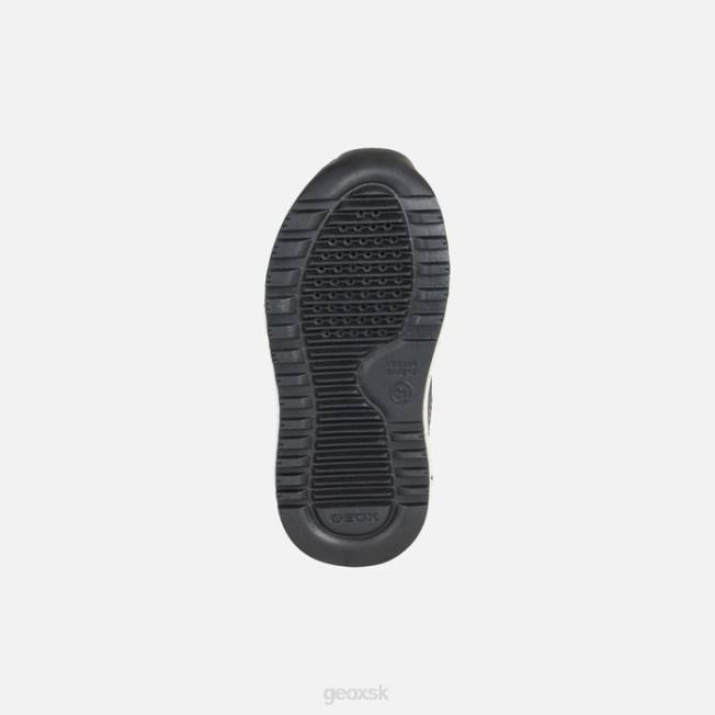 8ZHJ1638 tmavo šedá/červená Geox batoľa alben