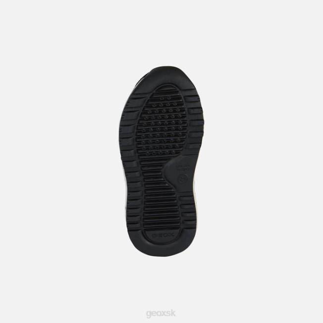 8ZHJ1639 čierna/tmavo červená Geox batoľa alben