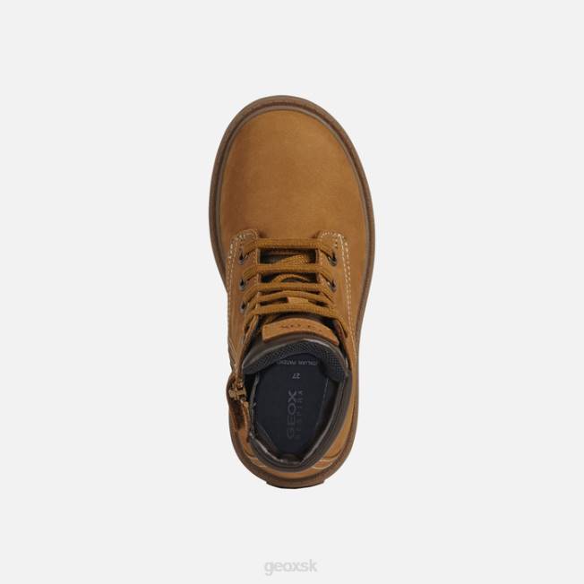 8ZHJ1101 žltá/hnedá Geox shaylax junior