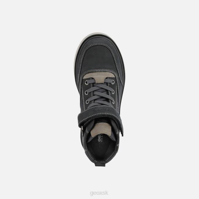 8ZHJ1287 námornícka/čierna Geox vyhadzov chlapec