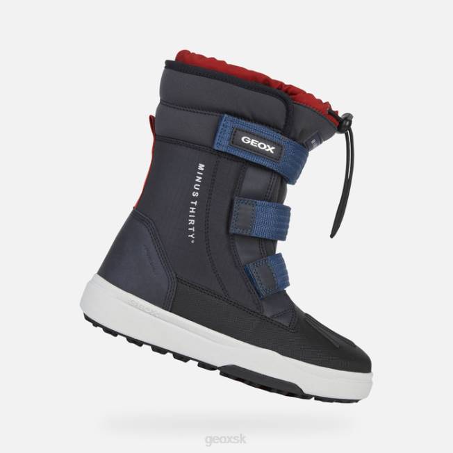 8ZHJ1318 námornícka/červená Geox bunshee pg abx chlapec