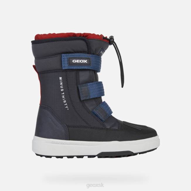 8ZHJ1318 námornícka/červená Geox bunshee pg abx chlapec