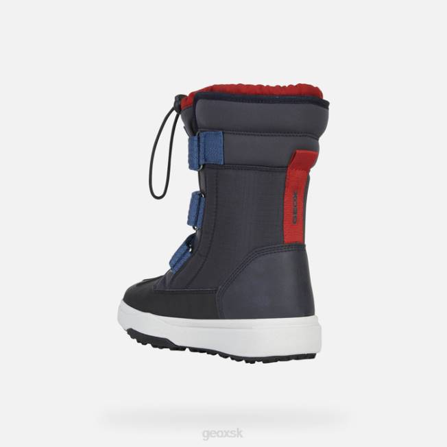 8ZHJ1318 námornícka/červená Geox bunshee pg abx chlapec