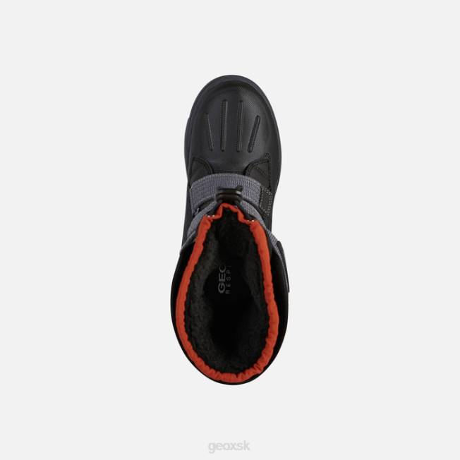 8ZHJ1319 čierna/hrdzavá Geox bunshee pg abx chlapec