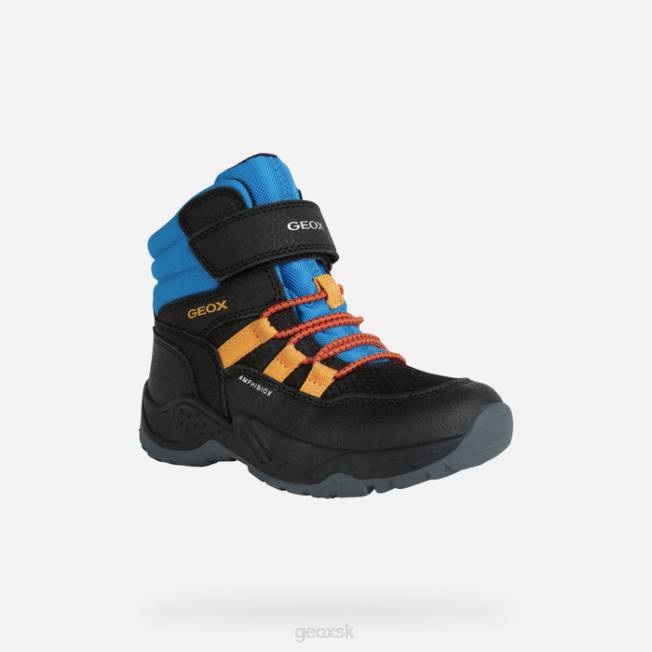 8ZHJ1341 čierna/obloha Geox sentiero abx chlapec