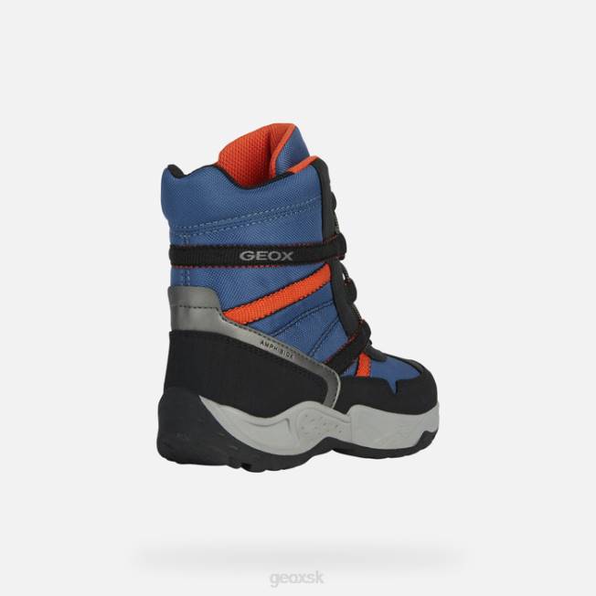 8ZHJ1357 avio/oranžová Geox sentiero abx chlapec