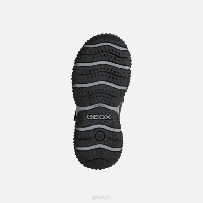 8ZHJ1367 čierna/obloha Geox baltic abx chlapec