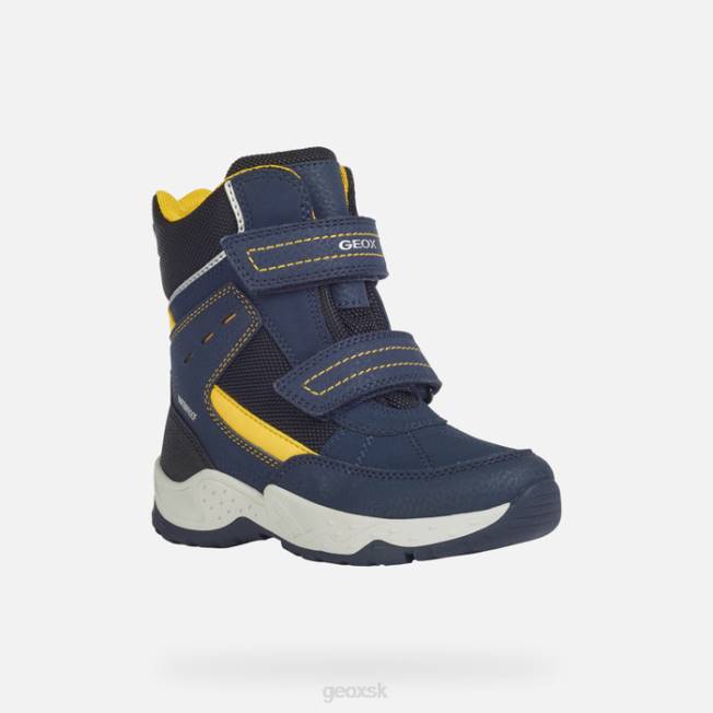 8ZHJ1415 námornícka/žltá Geox sentiero chlapec