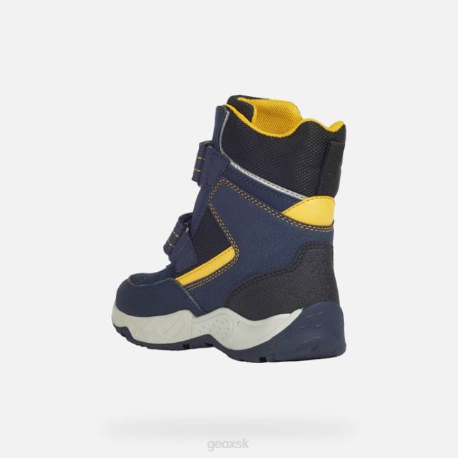 8ZHJ1415 námornícka/žltá Geox sentiero chlapec