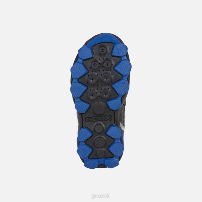 8ZHJ1009 čierna/červená Geox buller junior