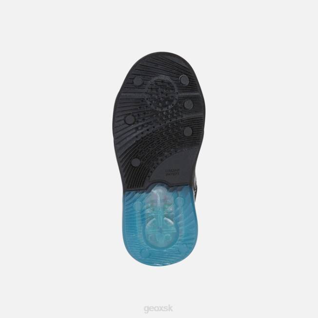 8ZHJ1016 čierna/červená Geox grayjay junior