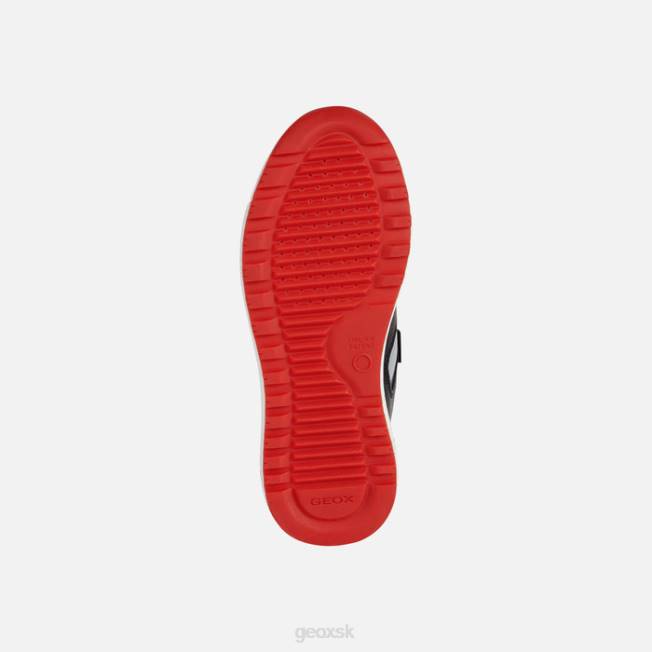 8ZHJ1133 čierna/červená Geox alben junior