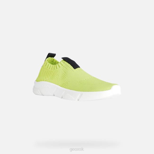 8ZHJ1870 limetková/čierna Geox aril junior