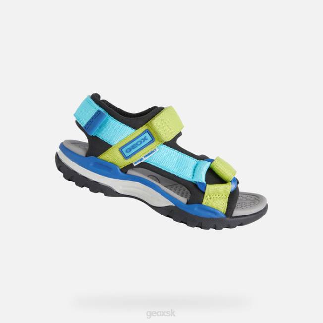 8ZHJ1316 čierna/obloha Geox borealis chlapec