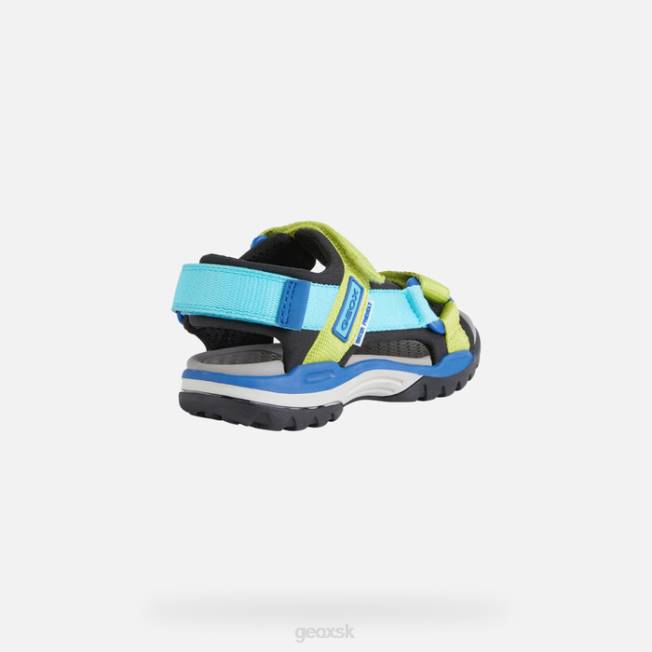 8ZHJ1316 čierna/obloha Geox borealis chlapec