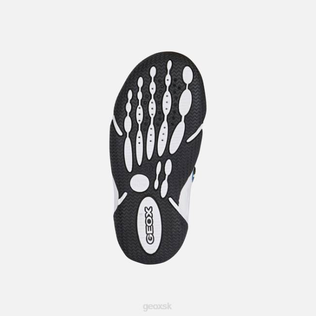 8ZHJ1348 kráľovská/fluozelená Geox brodivý junior