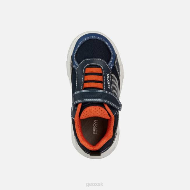 8ZHJ1300 námornícka/oranžová Geox učňovský chlapec
