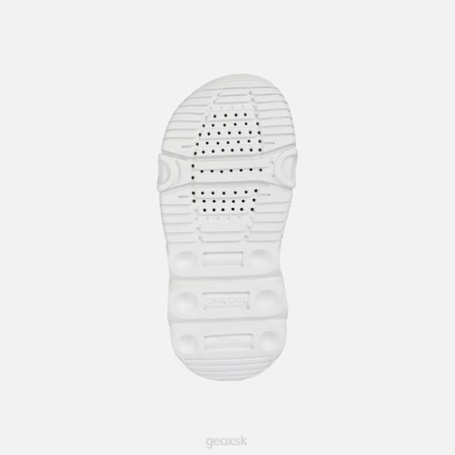 8ZHJ1337 námornícka/červená Geox sandálový chlpáč